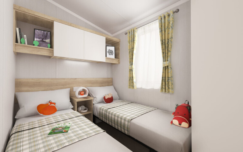 2021 Swift Biarritz Twin bedroom