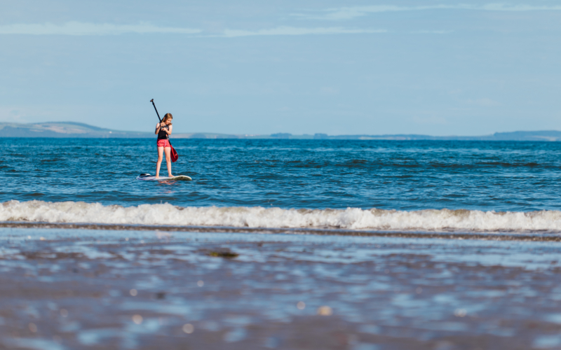 Girl Paddleboarding