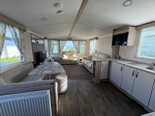 Bedroom storage wardrobes in luxury caravan - ample space in Swift Loire holiday accommodation